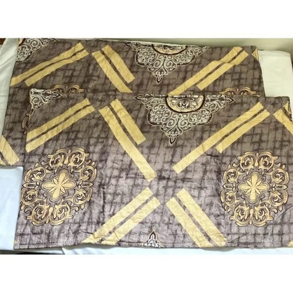 100% Cotton Feeling 3pcs Quilt Set -King Size
